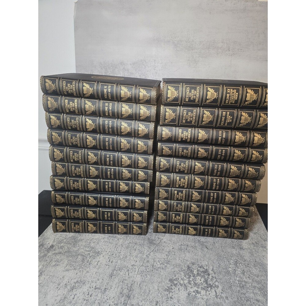 Messages and Papers of the Presidents 1-20 Compl Vol Set Copyright 1897